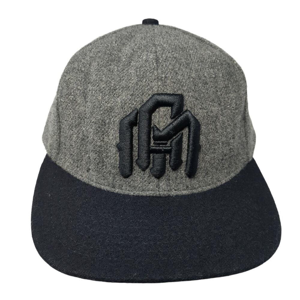 Into The Am Snapback Hat Gray One Size Adjustable Embroidered Splatter 6 Panel